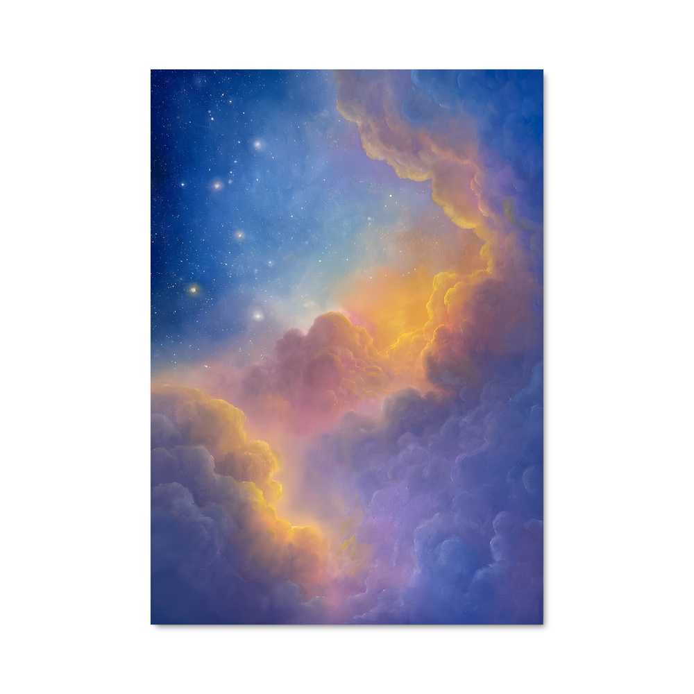 Poster d'art cosmique fascinant